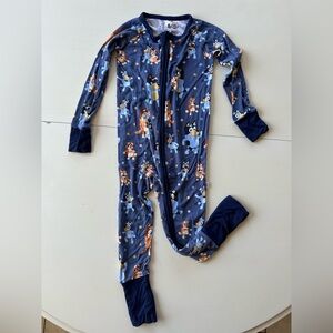 Little Sleepies Bluey zippy / romper size 18-24mo